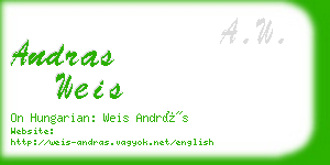 andras weis business card